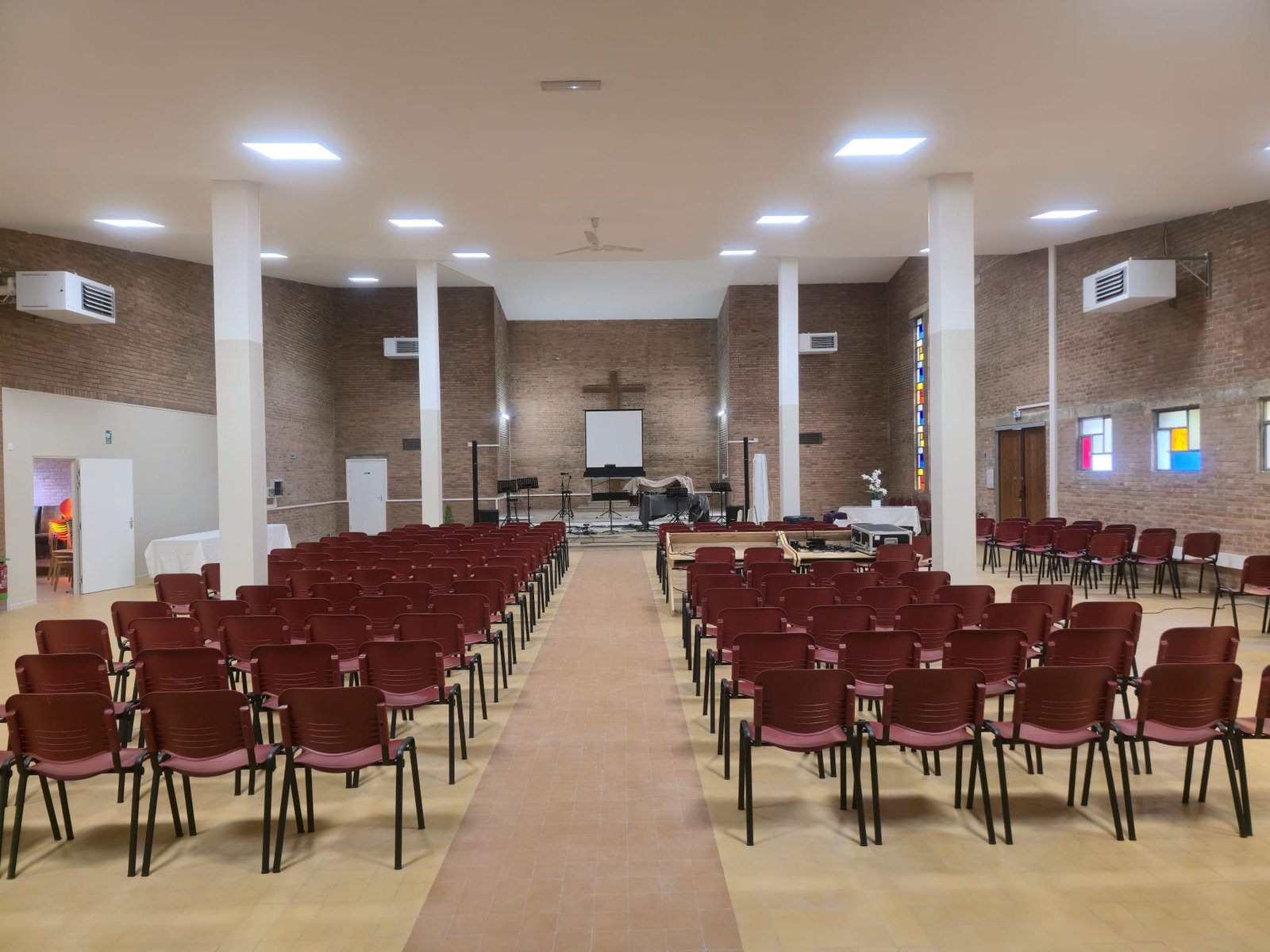 La salle de culte terminée